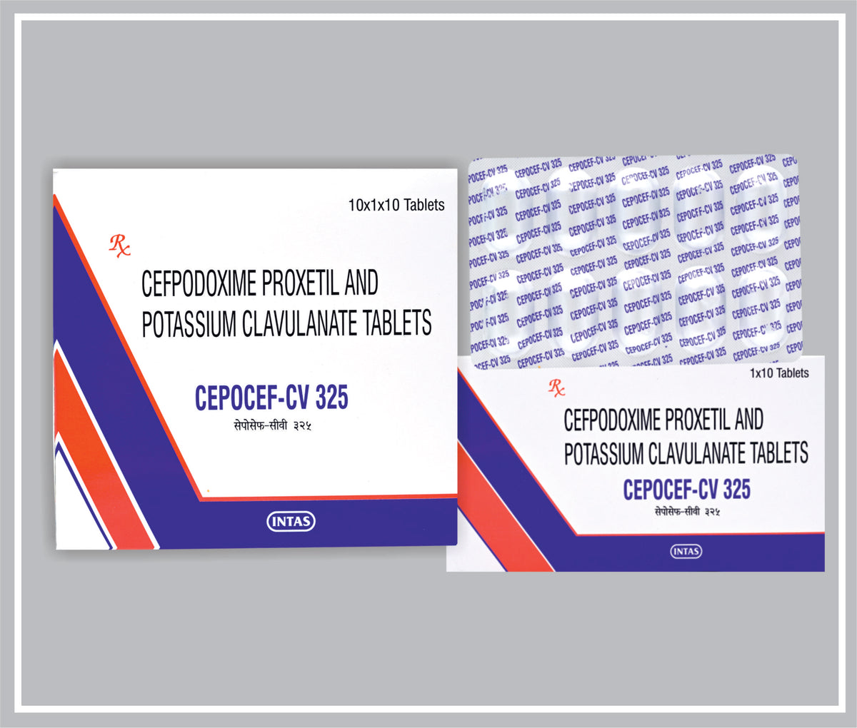 Cepocef-Cv 325 (10T) (Cefpodoxime Proxetil 200Mg + Clavulanic Acid 125Mg ) By Intas