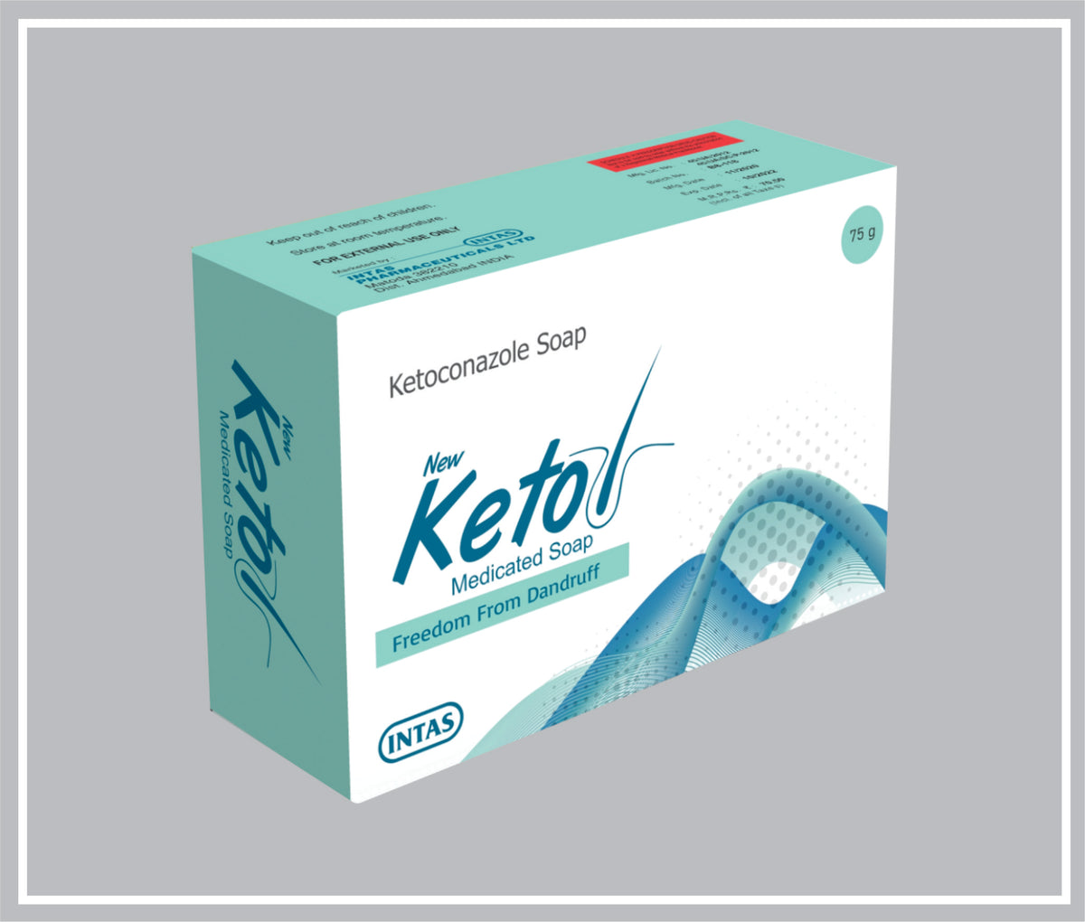 Ketol Soap 75Gm (Combo) (Ketoconazole 1% W/W + Tea Tree Oil As A Perfume + Soap Noodle Base ) By Intas
