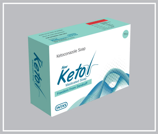 Ketol Soap 75Gm (Combo) (Ketoconazole 1% W/W + Tea Tree Oil As A Perfume + Soap Noodle Base ) By Intas