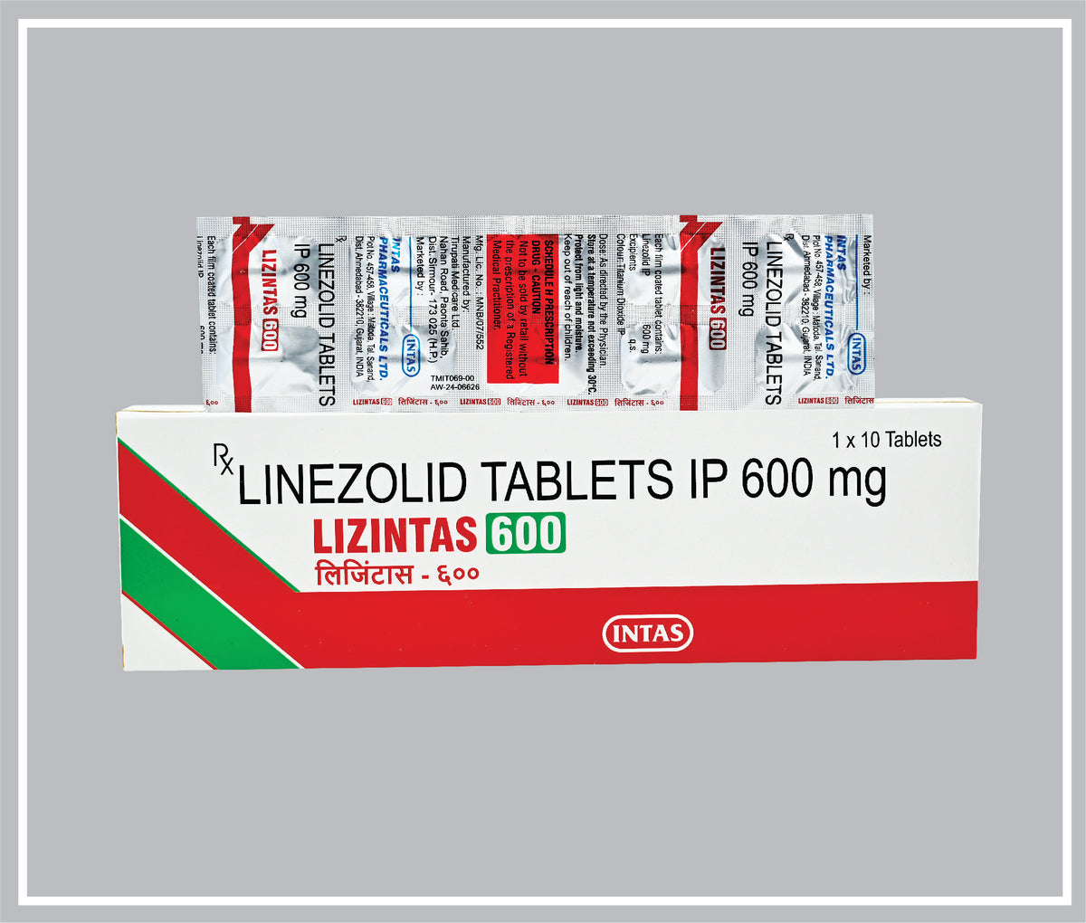 Lizintas- 600 (10T) (Linezolid 600Mg ) By Intas