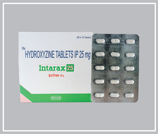 Intarax 25 (15T) (Hydroxyzine Hydrochloride 25Mg ) By Intas
