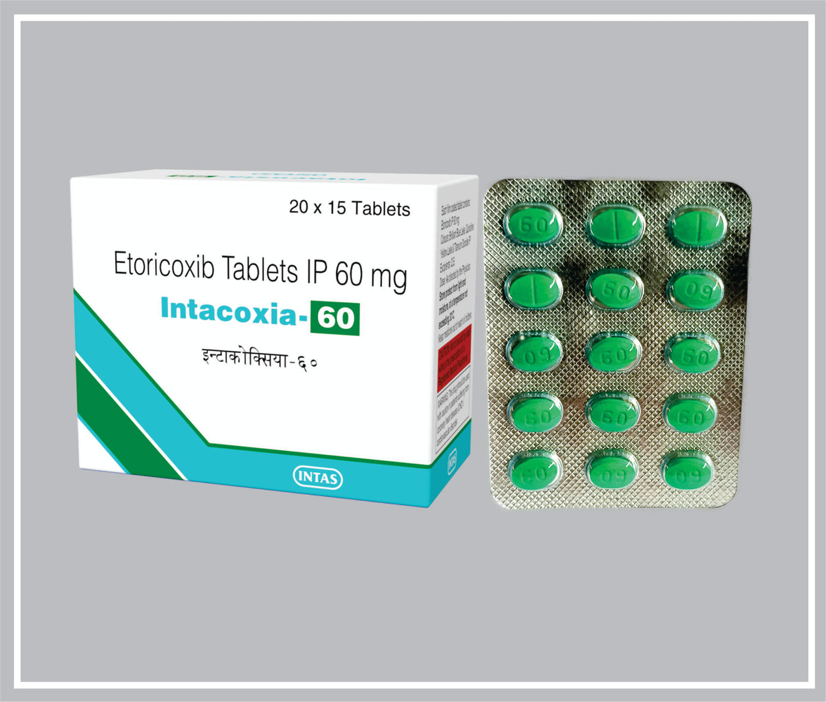 Intacoxia 60 15 Tab (Etoricoxib 60Mg) By Intas