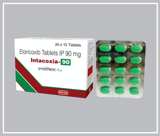 Intacoxia 90 15 Tab (Etoricoxib 90Mg) By Intas