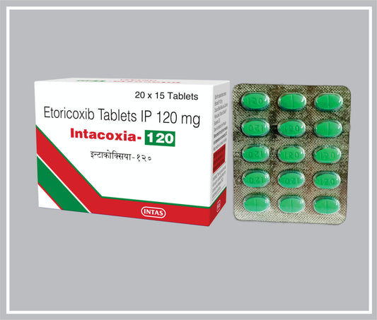 Intacoxia 120 15 Tab (Etoricoxib 120Mg) By Intas