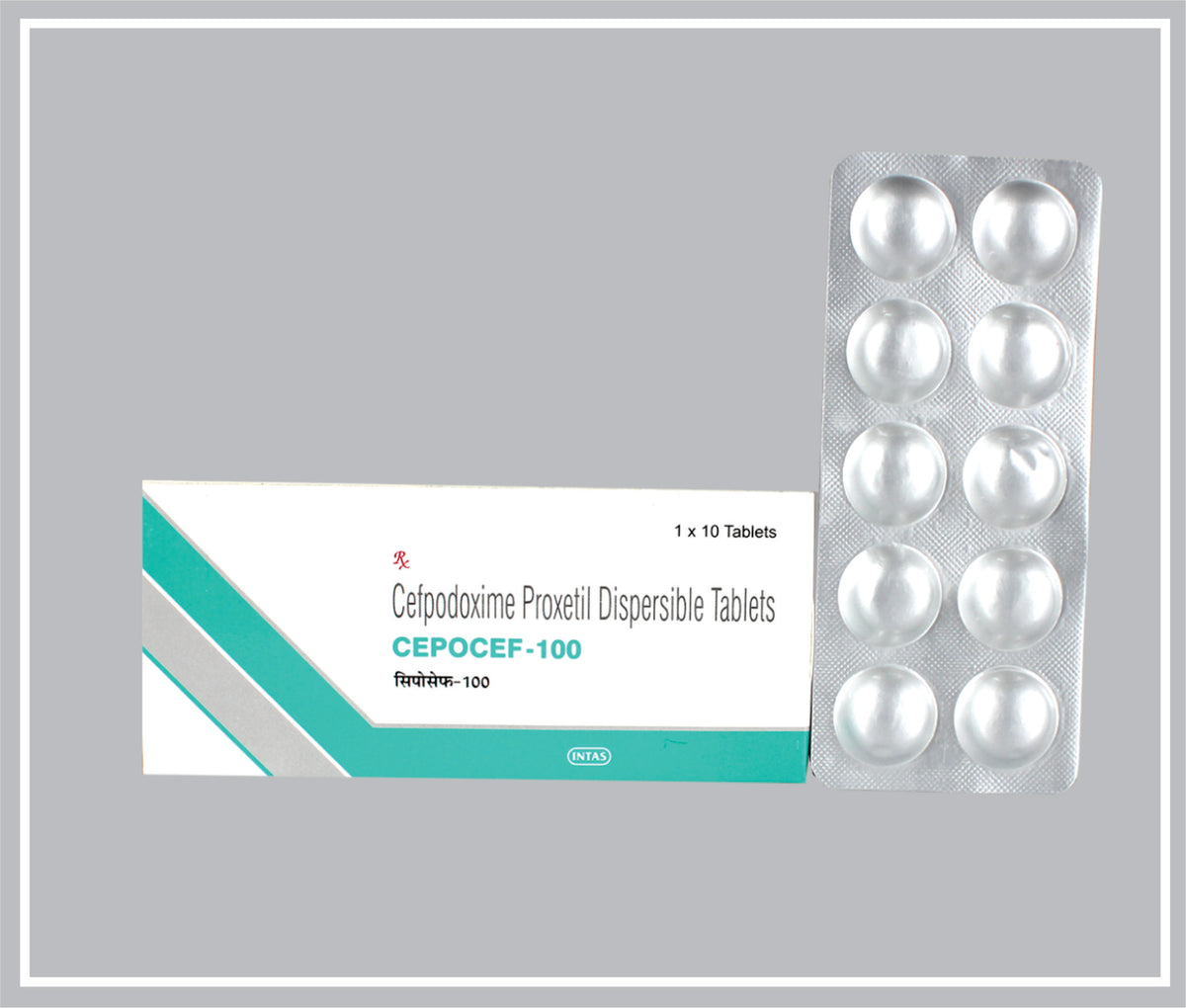 Cepocef-100 10 Tab (Cefpodoxime Proxetil 100 Mg Dt Tab)  By Intas