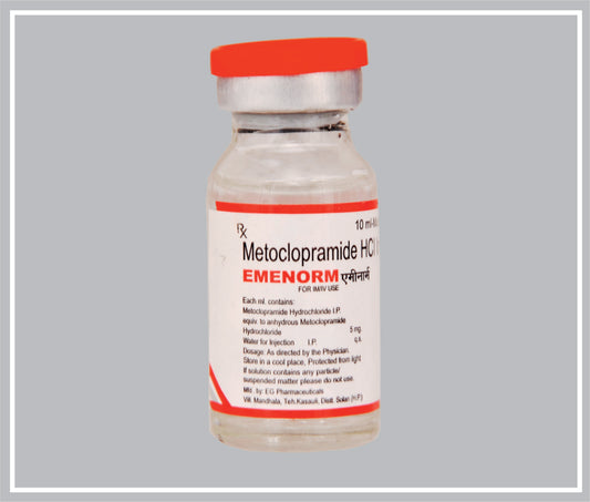 Emenorm Inj. 10Ml (Metoclopramide Hydrochloride 5Mg ) By Intas
