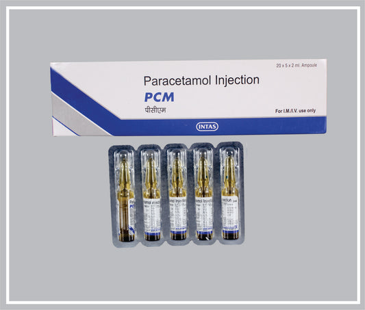 Pcm Inj. 2Ml (Paracetamol 150Mg/Ml ) By Intas