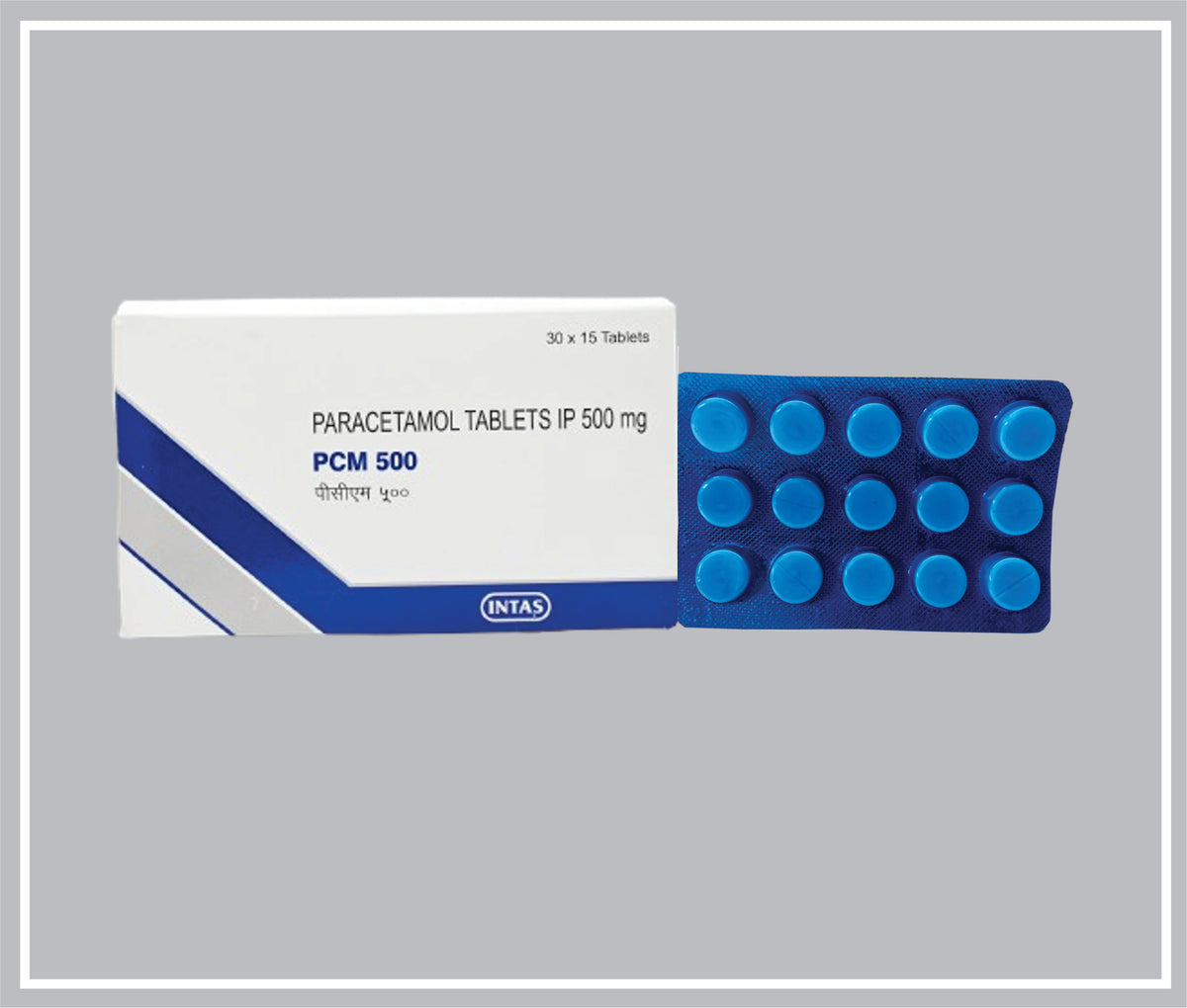 Pcm 15 Tab (Paracetamol 500Mg ) By Intas