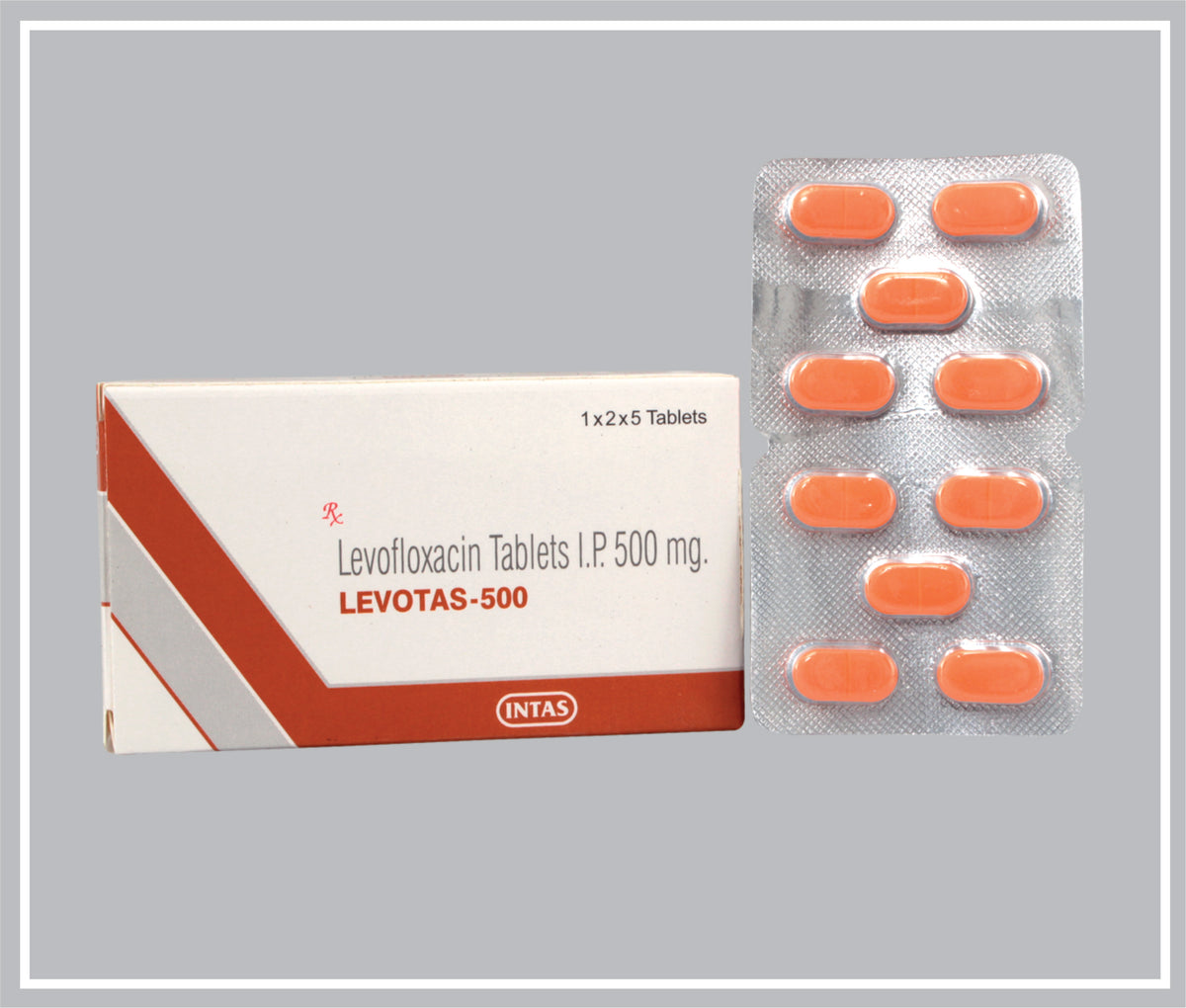 Levotas-500 5 Tab (Levofloxacin 500Mg ) By Intas