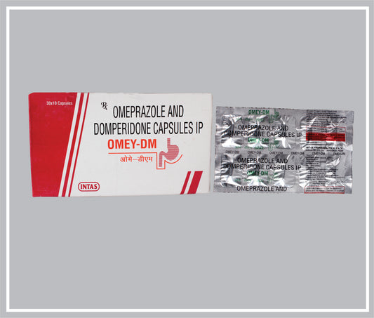 Omey-Dm 10 Cap (Omeprazole 20Mg + Domperidone 10Mg) By Intas