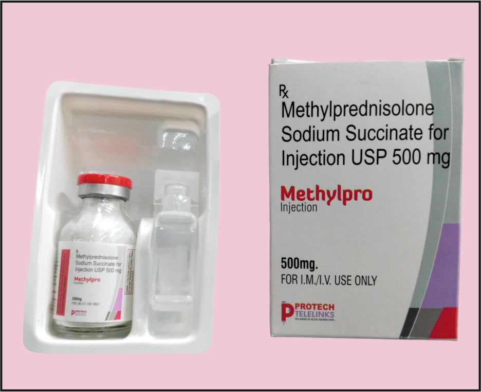 Methylpro-500 (20 Ml) Methylprednisolone Sodium Succinate 500 Mg Inj By Protech