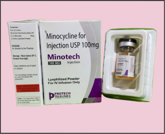 MINOTECH 100 VIAL (Minocycline 100Mg)