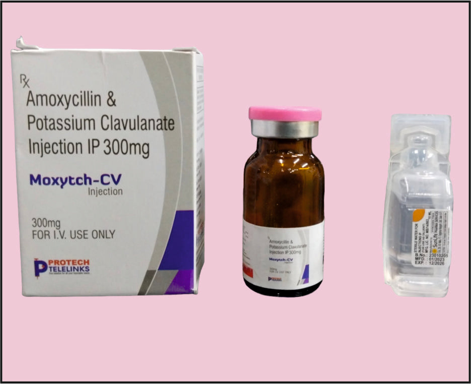 Moxytch-Cv 300 (10Ml) Amoxycillin, Clavulanate 300 Mg By Protech