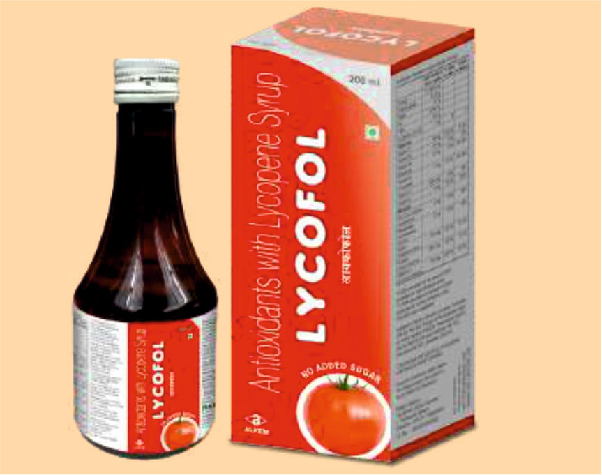 Lycofol Syrup (Antioxidant syrup with Lycopene, Vitamins, Minerals by Alkem1