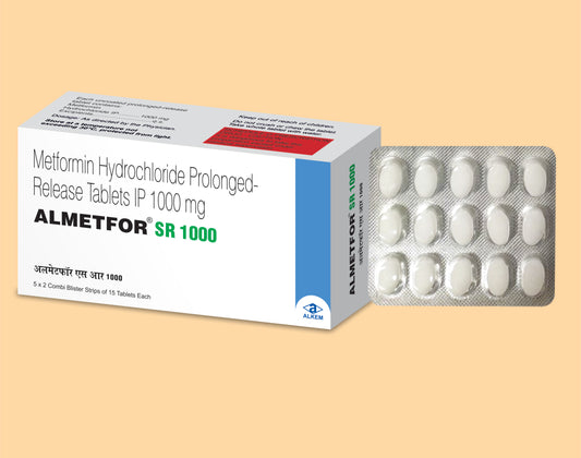 Almetfor-Sr 1000 Tablet (Metformin 1000 mg)