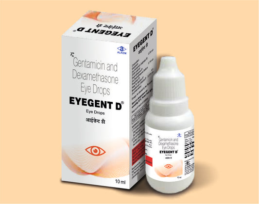 Eygent D Eye Drops  (Gentamicin 0.3% w/v + Dexamethasone Sodium Phosphate 0.1% w/v)