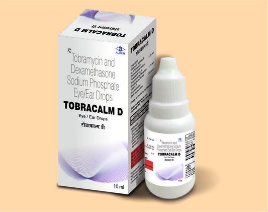 Tobracalm D Eye/Ear Drop (Tobramycin 0.3% w/v + Dexamethasone Sodium Phosphate 0.1% w/v)