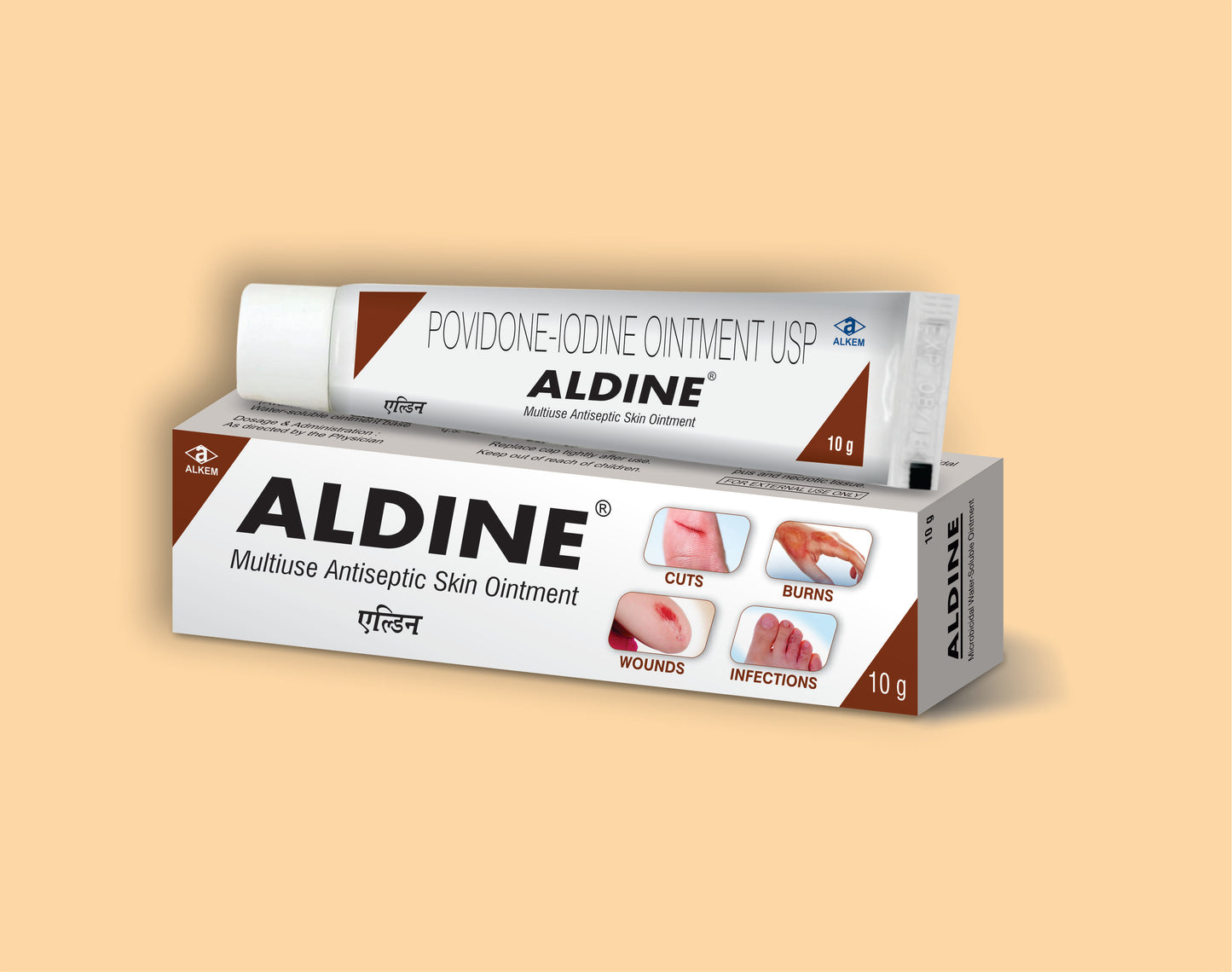 Aldine Ointment (Povidone Iodine 5% w/w)