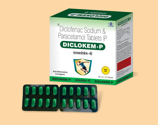 Diclokem P Tablet  (Diclofenac Sodium 50 mg + Paracetamol 325 mg)