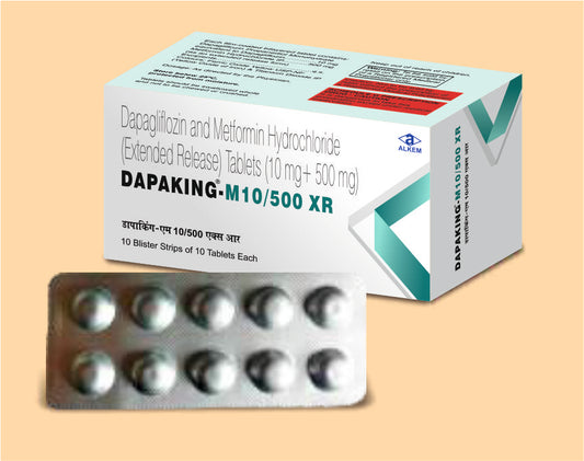 Dapaking - M 10/500 Xr Tablet (Dapagliflozin 10 mg + Metformin HCl 500 mg)
