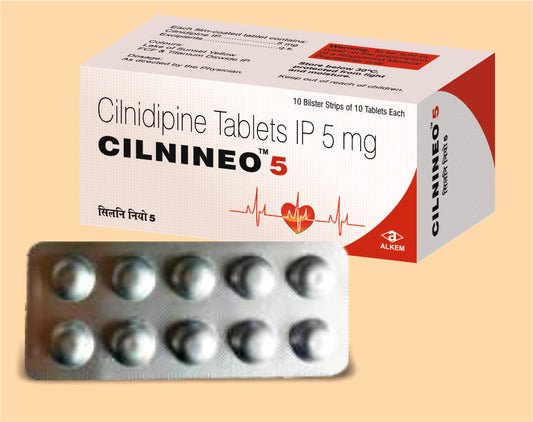 Cilnineo 5 Tablet (Cilnidipine 5 mg)