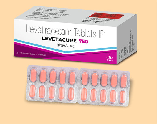 Levetacure - 750 Tablet (Levetiracetam 750 mg)