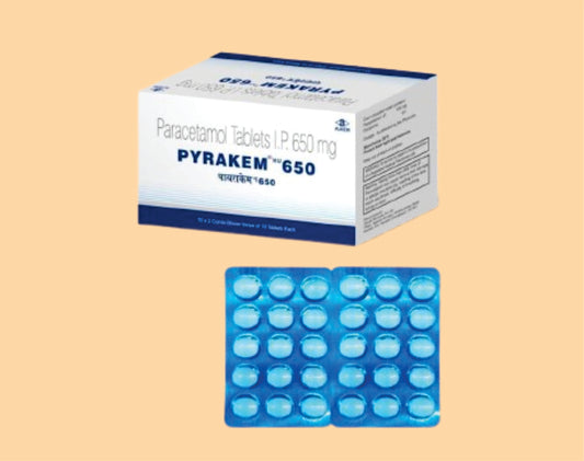 Pyrakem Nu - 650 Tablets (15'S) (15'S) Paracetamol 650 Mg By Alkem1