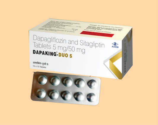 Dapaking-Duo 5 Tablets (10'S) (10'S) Dapagliflozin 5 Mg + Sitagliptin 50 Mg By Alkem1