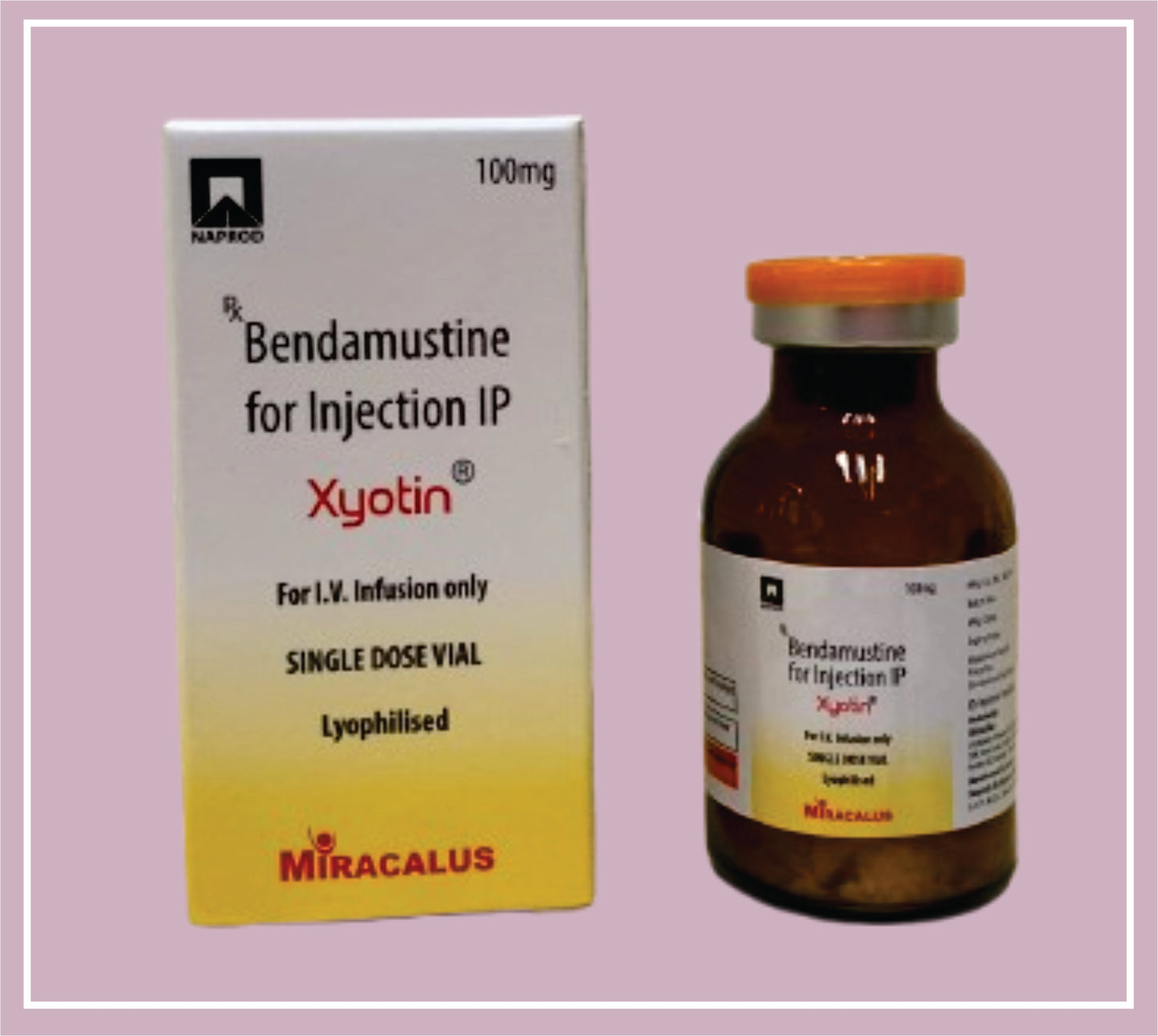 Xlyotin Injection (BENDAMUSTINE 100 mg)