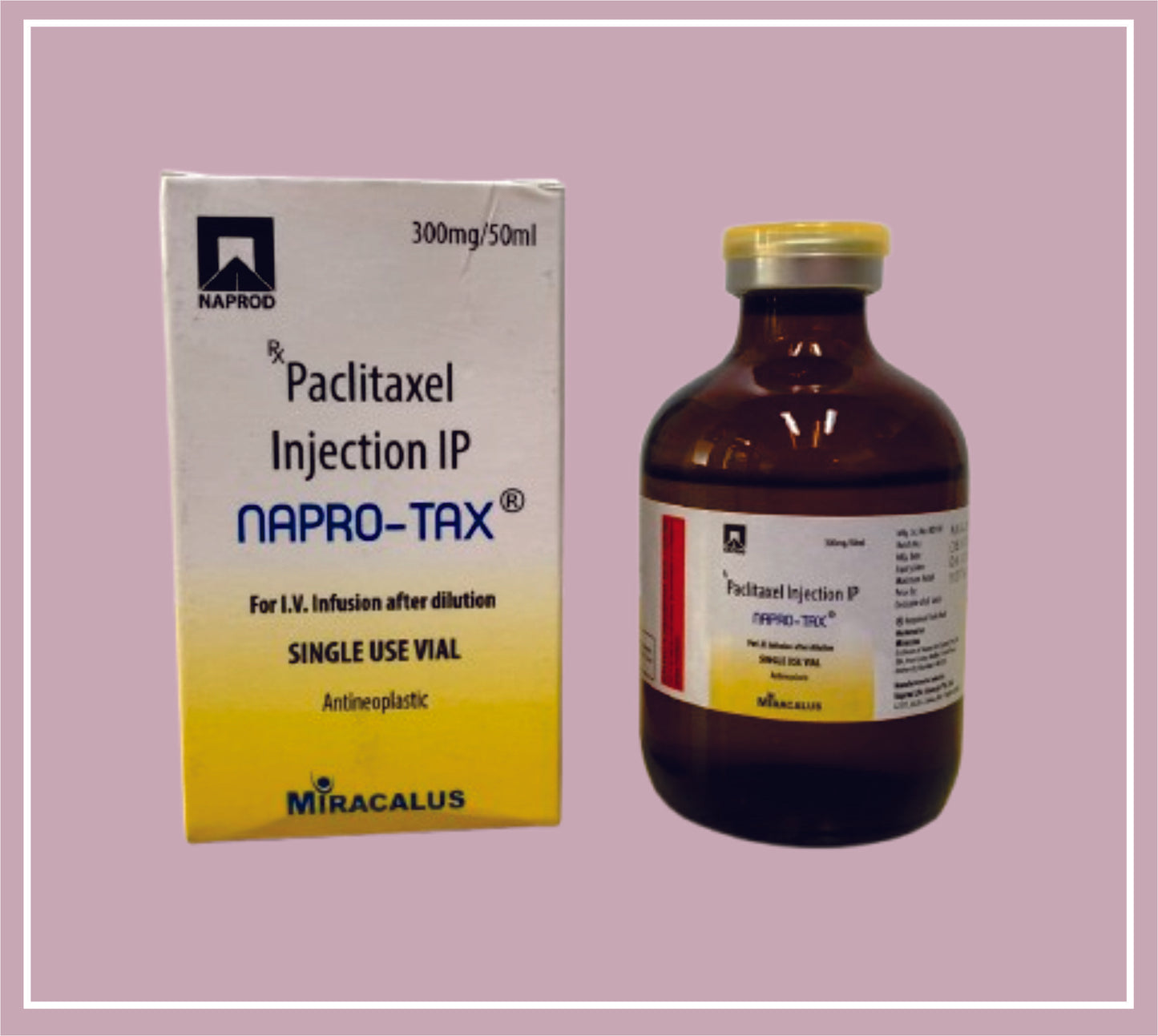 Napro-Tax Injection (PACLITAXEL 300 mg / 50 ml)