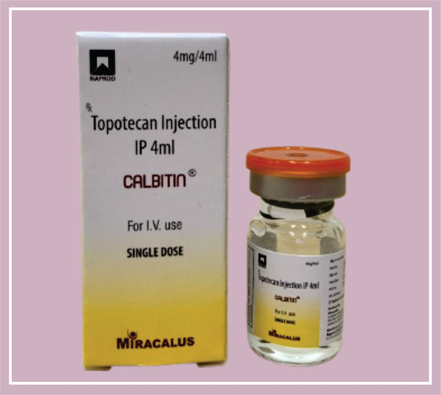 Calbitin Injection (TOPOTECAN 4 mg / 4 ml)