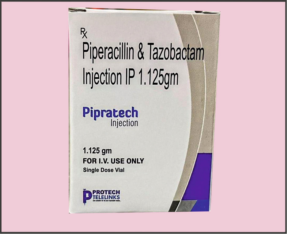Pipratech-1.125 (10 Ml) Piperacillin 1 G, Tazobactam 125 Mg By Protech
