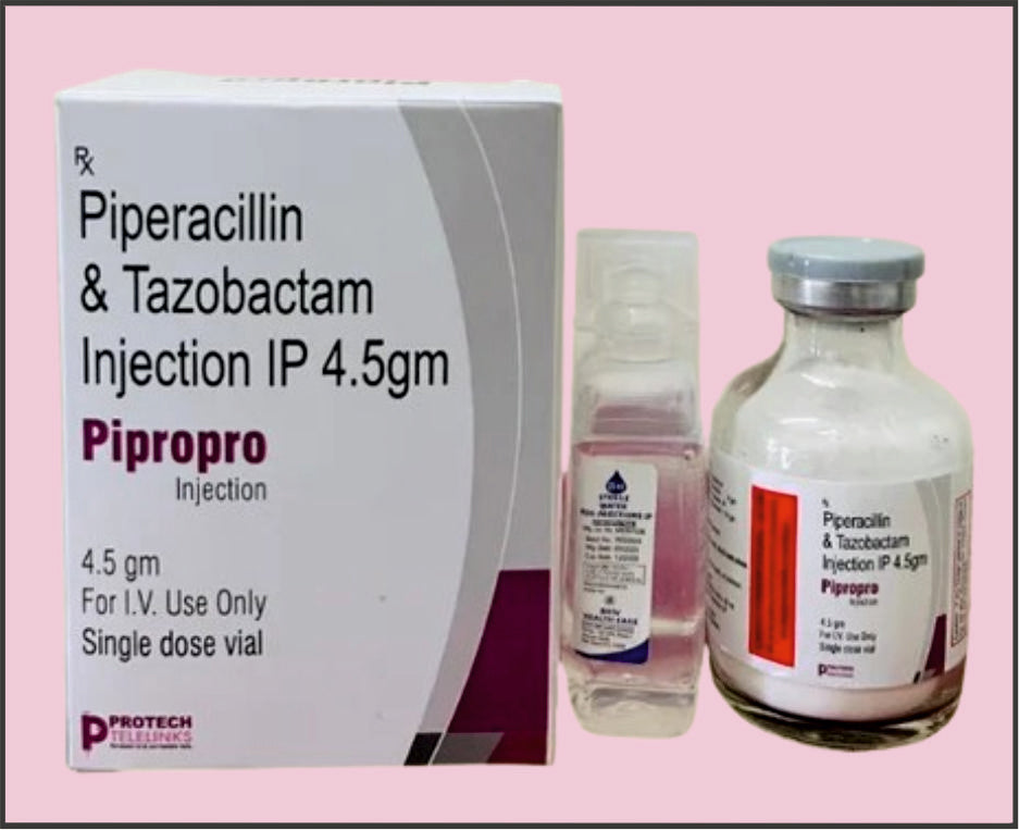 PIPROPRO-4.5GM VIAL (Piperacillin 4Gm + Tazobactum (0.5Gm)