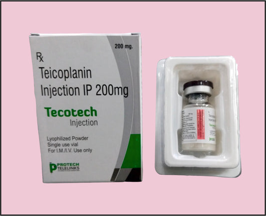 Tecotech-200 (10Ml) Teicoplanin 200 Mg By Protech