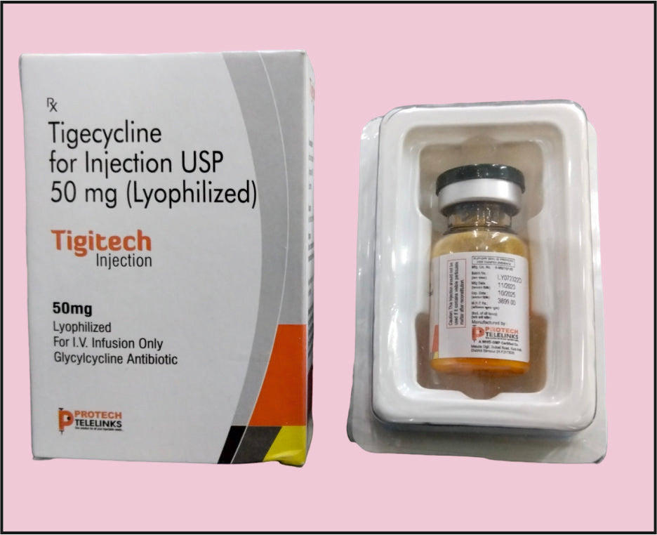 TIGITECH-50 VIAL (Tigecycline 50Mg)
