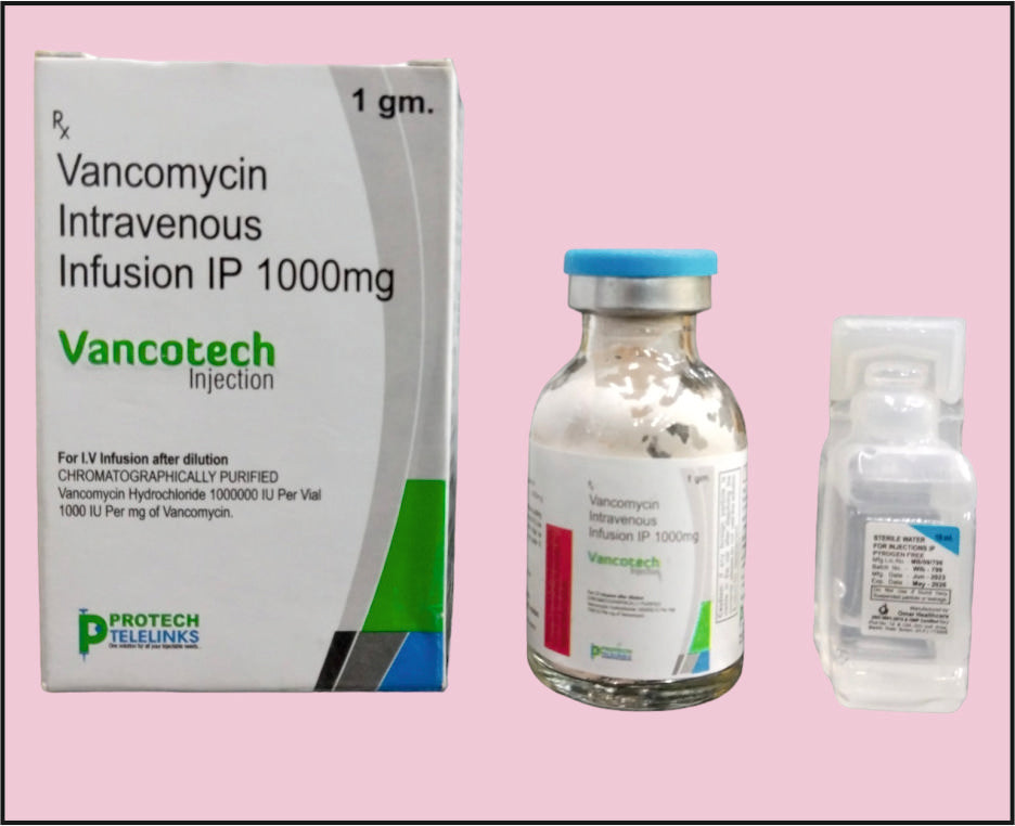 VANCOTECH-1000 VIAL (Vancomycin 1000Mg)