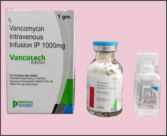 VANCOTECH-1000 VIAL (Vancomycin 1000Mg)