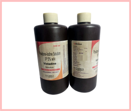 VISTADINE 500 ML ( Povidone iodine 5% Solution ) by Cadila