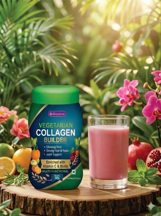 VEGETARIAN COLLAGEN POWDER (FRUITY FLAVOUR)(Veg Collagen Peptides with Phytoplacental Extract & Anitioxidants)