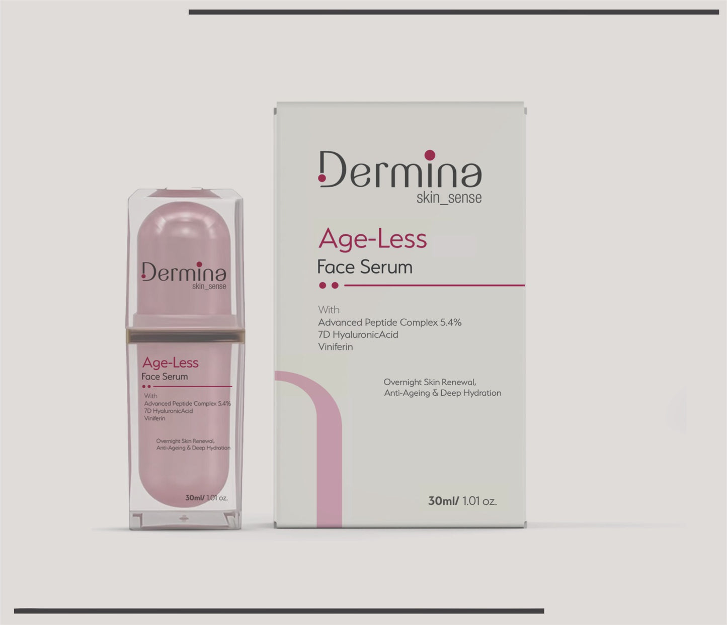 Age- Less  Face Serum (Advanced Peptide Complex 3.5%,lactobionic Acid, PDRN 500ppm)