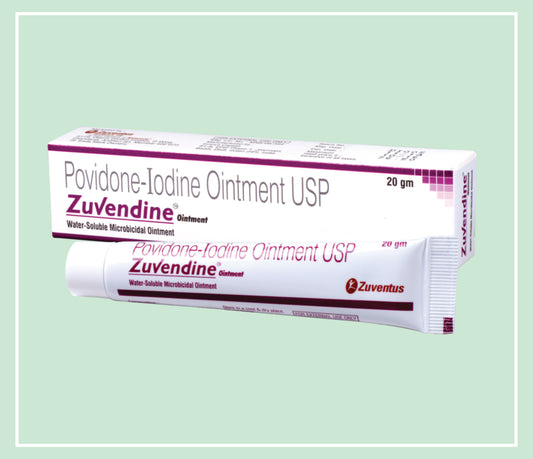 Zuvendine Ointment  (20X1X20 Gm) Povidone Iodine 5% W/W Oint By Zuventus