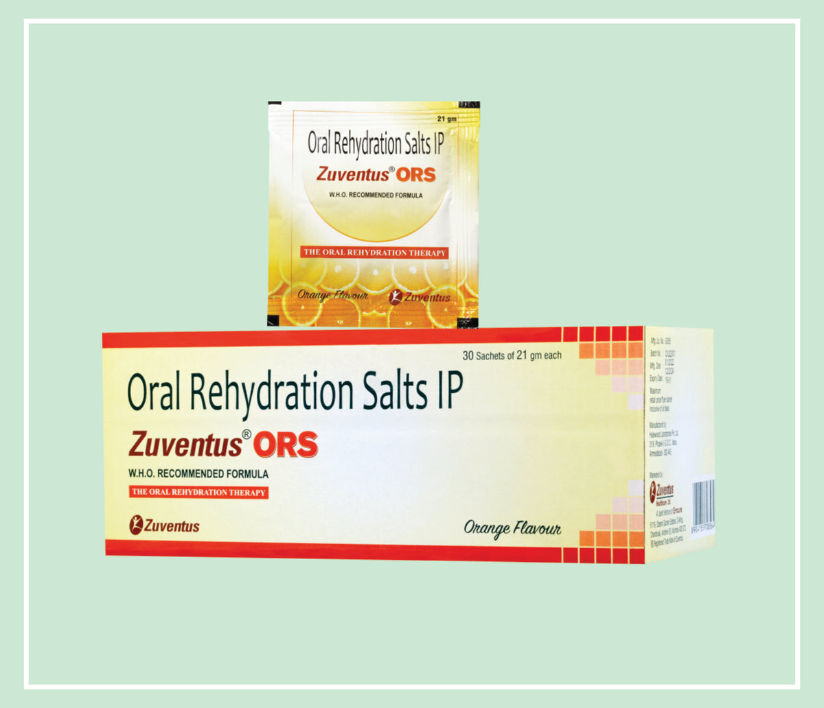 Zuventus Ors Orange (30X1X21 Gm) Sodium Chloride 2.6 G, Potassium Chloride 1.5 G, Sodium Citrate 2.9 G, Dextrose Anhydrous 13.5 G Oral Powder By Zuventus