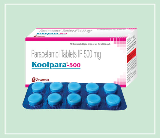 Koolpara - 500 Tablet  (50X1X10 T) Paracetamol 500 Mg Tab By Zuventus