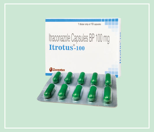 Itrotus 100 Capsule  (10X1X10 C) Itraconazole 100 Mg Cap By Zuventus