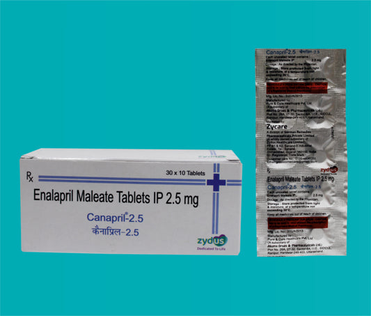 Canapril 2.5 Tab. (10x3x10)Enalapril 2.5 Mg by Zydus
