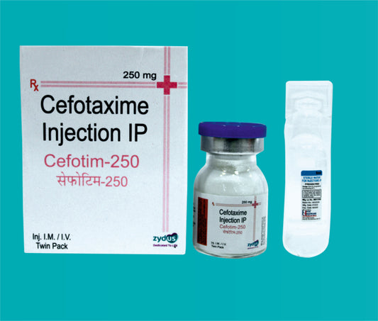 Cefotim 250  Inj. (Vial)Cefotaxime 250 Mg by Zydus