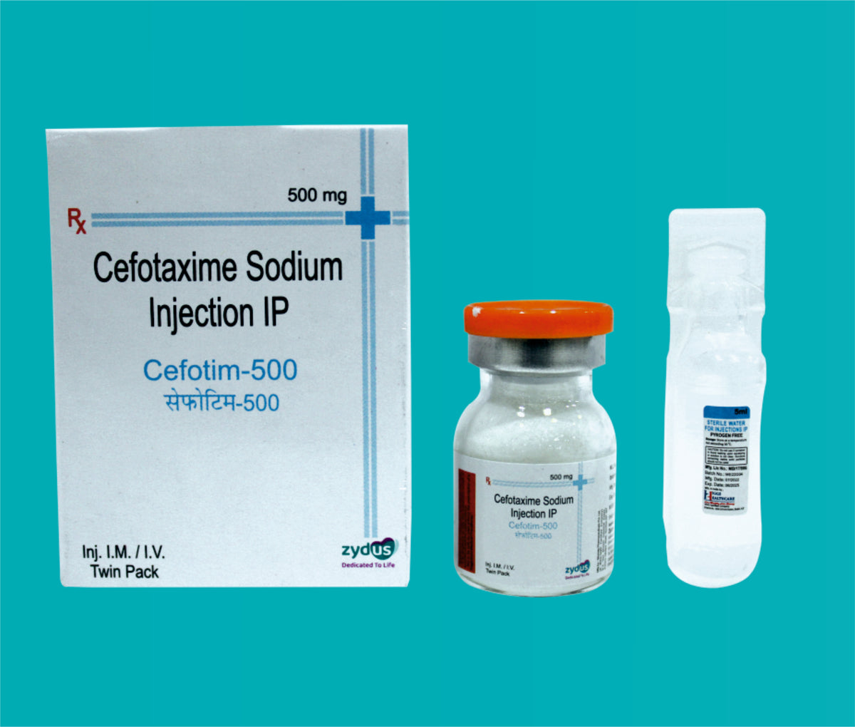 Cefotim 500 Inj. (Vial)Cefotaxime 500 Mg by Zydus
