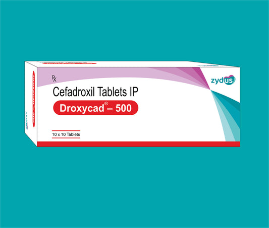 DROXYCAD-500 TAB. (10X10)Cefadroxil  500 Mg by Zydus