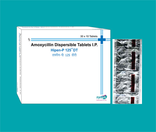 Hipen P 125  DT (30X10)Amoxicillin 125 Mg by Zydus