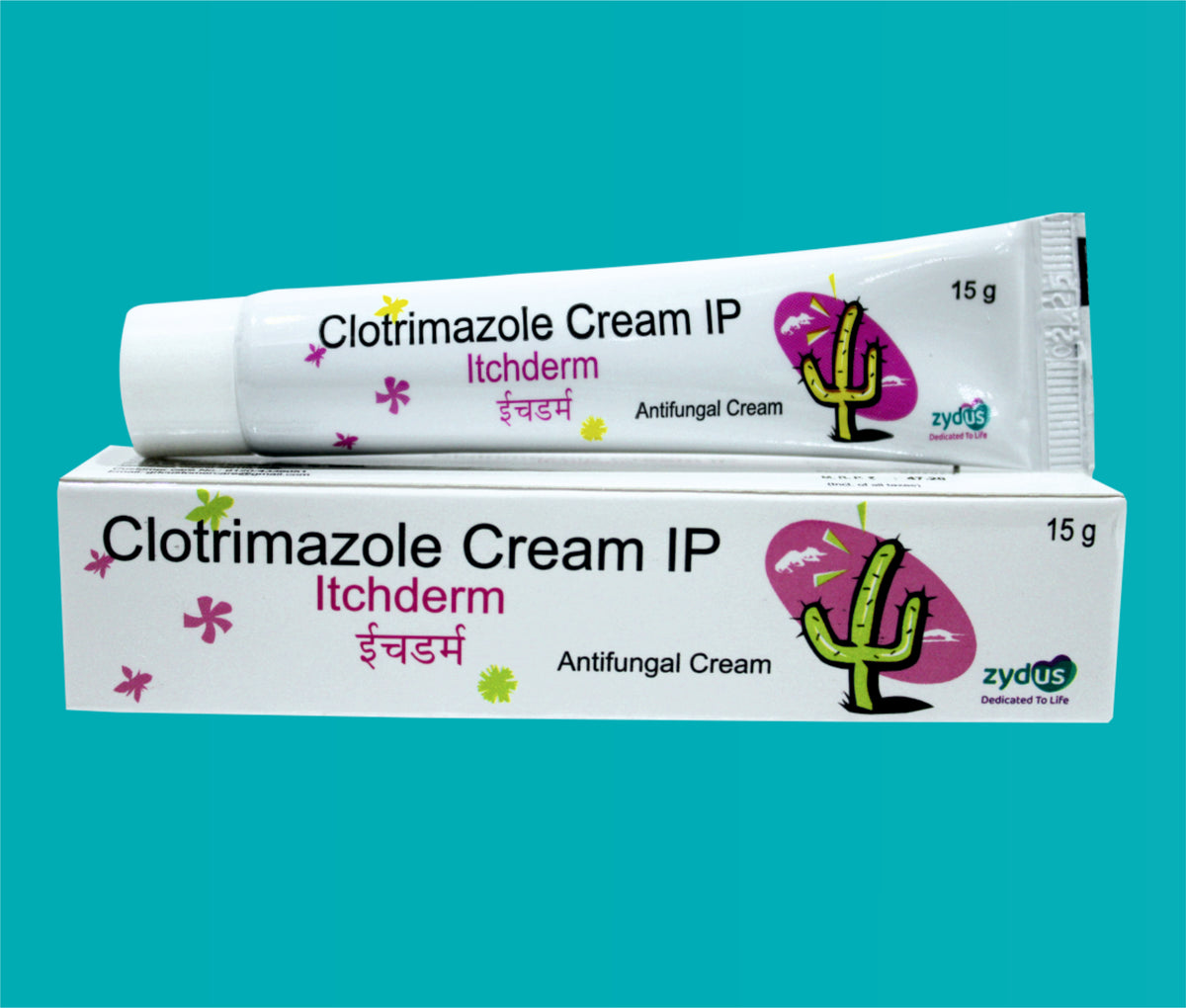 Itchderm Cream (15gmtube)Clotrimazole Ip by Zydus